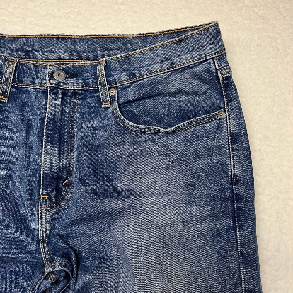 Levi's Jeans Mens 34x38 Blue 502 Regular Taper Fit Stretch Denim 59684-0004